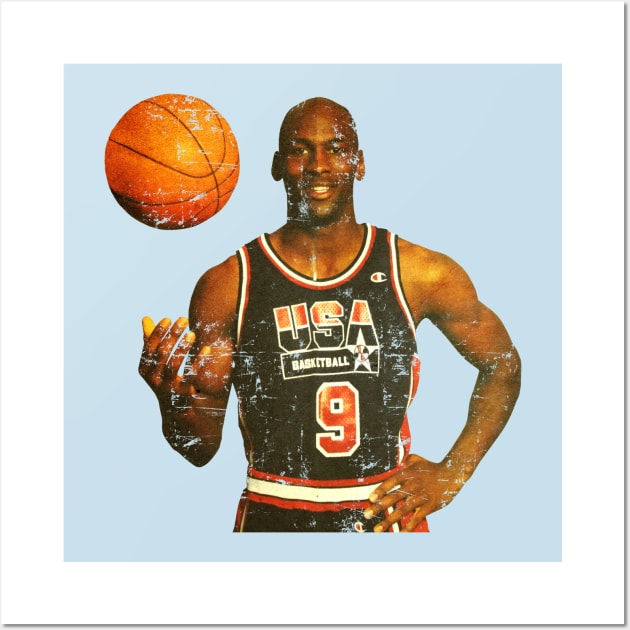 basketball in jordan's hands Wall Art by iritaliashemat